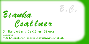 bianka csallner business card